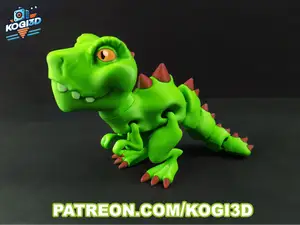 Articulated Flexi T-Rex Model