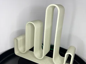 Modern Minimal Wave Book Organizer Stand