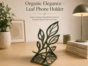 Organic Elegance – Leaf Phone Holder
