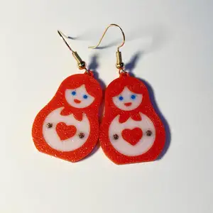 Earrings Matryoshka (Russian doll)