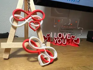 Infinity & Heart Keychain – Symbol of Eternal Love