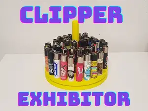 Clipper collectible lighter display stand