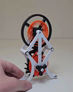 Swiss Escapement Mechanism – Spring-Loaded