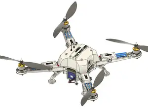 Fully Functional 3D-Printed Drone