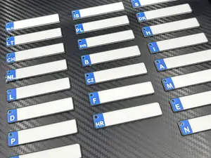 EU licenseplate keychain - customizable