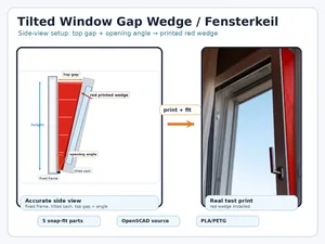 Tilted Window Gap Wedge seal dichtung