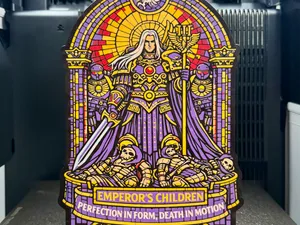 Emperors Children 40k Lightbox; Space Marine