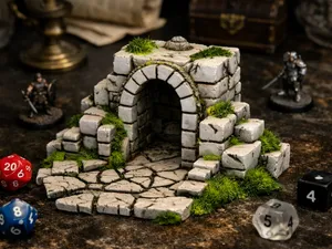 Stone Ruin Entrance – Tabletop / DnD Terrain
