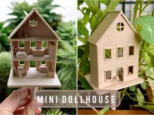 Mini Puppenhaus - auch als Pflanzenstecker