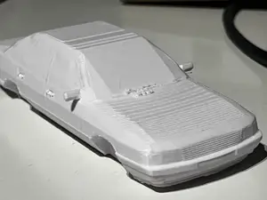 Audi 100 c3 low poly model
