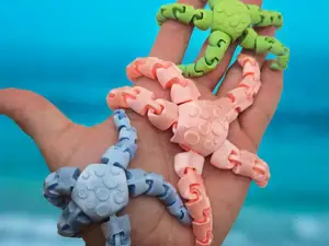 Articulated Spotted Starfish - Fidget, No Supports