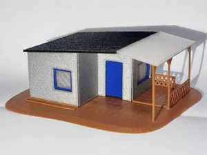 H0 1:87 allotment garden cabin with porch/veranda