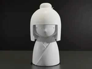 Kokeshi-Inspired Minimalist Figurine
