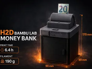 Money Bank - Bambu Lab  H2D Printer 