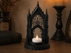 Gothic Cathedral LED Tealight Candle Holder