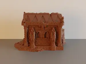 Small Ruined Tomb / Mausoleum terrain piece