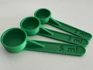 Precise lab measuring spoons 2 ml to 30 ml