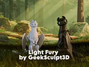 How to Train Your Dragon Toothless & Light Fury