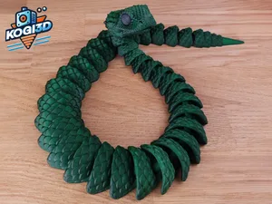 Articulated Snake – Flexy Print-in-Place 3D Model