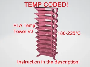 Calibration PLA Temp Tower V2