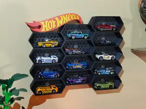 Hotwheels Wall Display - Solid HEX Pattern options