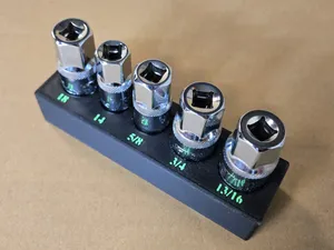 PITTSBURGH 3/8 SAE & Metric Spark Plug Socket Tray