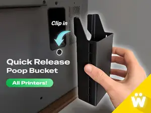 Quick Release Poop Bucket (P2S, X2D, H2S, H2D...)