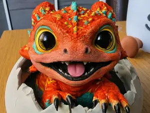 Baby Dragon in Egg