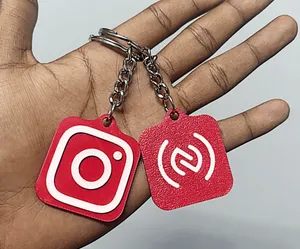 NFC Keychain with Insta Logo