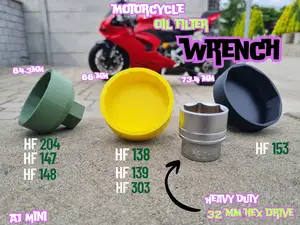 Motorcycle Oil Filter Wrench - 32mm Hex socket