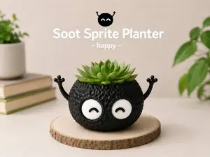 Soot Sprite Planter - Happy