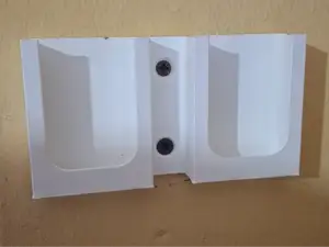 Double wall remote control holder