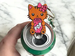 Cat Holding Soda Pop Can Tab Opener Tab Fairy