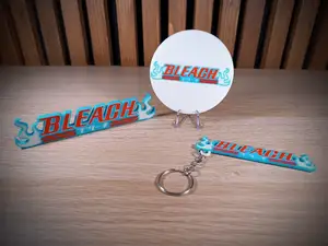 Blech Logo Stand + KeyRing + Coaster