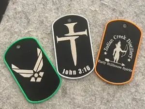 US Military size dog tag blank