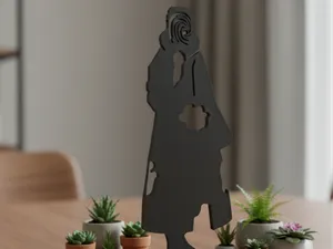 Obito Uchiha 3D Print Silhouette 115