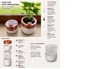 Vaso Autoirrigante Impermeabile, Self Watering Pot