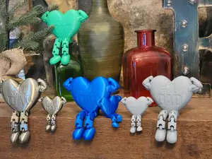 #1 Dad - Father's Day Articulated Heart