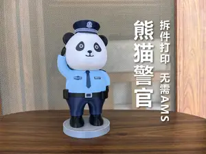 熊猫警官-警察手办