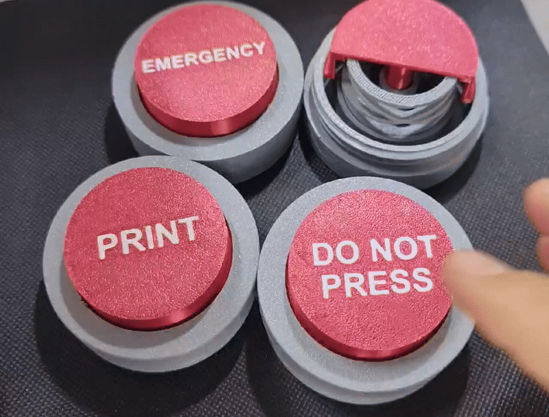 Do Not Press Big Red Fidget Button