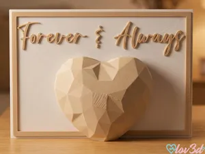 Self-Standing Postcard "Forever & Always"