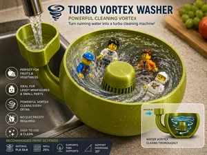 Turbo Vortex Washer Fruit & Mini Figure Clea. Bowl
