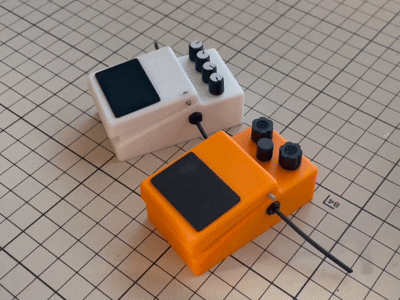 Mini Guitar Pedal Fidget Clicker