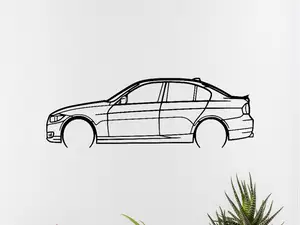 Bmw serie 3 e90 becquet wall art