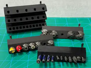 1/4" Shank Router Bit Holders for Pegboard