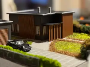 Modern Minimalistic H0 scale house (1:87)