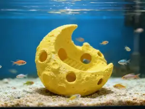 鱼缸里的月亮 小鱼躲避屋 (可沉入水底)