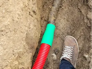 Übergang Schutzrohr DN63 auf DN50
