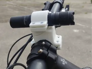 Flashlight bike mount, arc dovetail, quick removal
