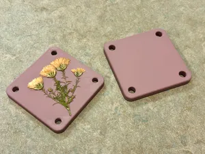 Durable 3D-Printed Flower Press – 10x10 cm